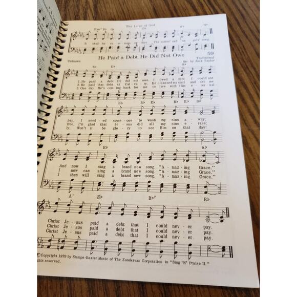 Gospel Hymnal Volume 2 Spiralbound Stamps Baxter Vintage 1979 Songbook - Picture 9 of 9